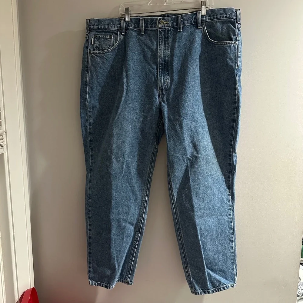 Carhartt Mens Jeans Denim Classic Fit Blue Size 46x30 Workwear‎ Pants